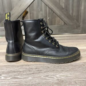 Dr. Martens AirWair Black Leather Combat Boots W size 10